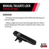 Pop & Lock PL5400 Black Manual Tailgate Lock with Bolt