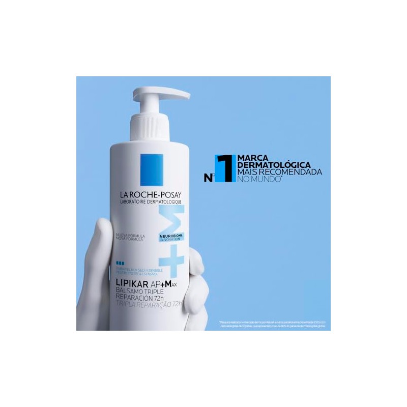 La Roche Posay LIPIKAR AP+Max Triple-Action Balm for ultra-dry to