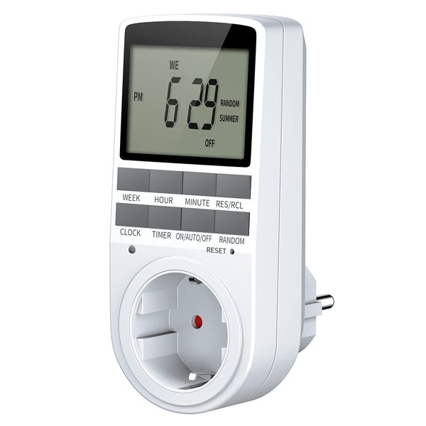 Digital Timer Socket, Electronic Digital Timer Switch with LCD Display