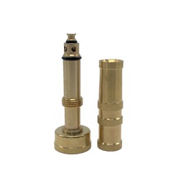 Unbranded Solid Brass Garden Spray Nozzle 4" Adjustable Twist Water Hose USA Stock 2 PACK