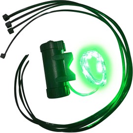 ECOTRIC Wheel Lights Bright Bike Tire Spoke Light 78 inches with USB Battery - A Wonderful Gift for Children and Adults (Green Style)