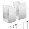 FMhotu 4"x 4" Post Base, 2Pcs Stainless Steel Adjustable Post