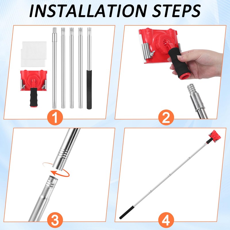 IAOVAW Paint Edge Trimmer with 78-Inch Extension Pole | Adjustable