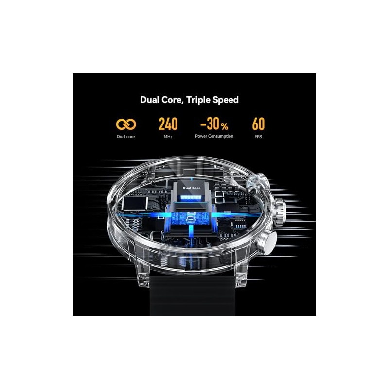 Kieslect Smartwatch Reloj Inteligente Reloj de Llamadas Bluetooth 70 Modos