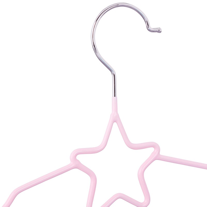Relaxdays Children's Clothes Hangers Star Set of 10 Wire Hangers,