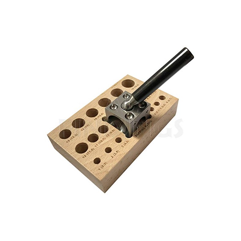 18 pc Doming Block and Punch Set Made of Steel