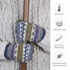 Pachamama Women Wool Mittens Fleece Lined Handknitted Fairisle Multicoloured One-Size