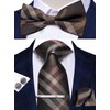 Hi-Tie Men Ties Bowtie Set Silk Necktie Bow Tie Pocket