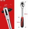 MAXPOWER 3-in-1 Ratchet Handle, Multifunctional Ratchet Wrench with 1/4", 3/8"