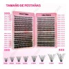 640 Kit Extension De Pestañas Maquillaje Completo Diy 9-16mm
