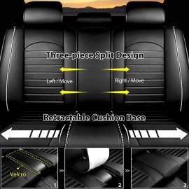 Unbranded Front Rear Car 5-Seat Covers Faux Leather Protector Pad For Polestar 2 2022 2024