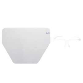 MUNEFE Transparent Face Mask, Dental Protective Face Mask, Removable Face Mask, Suitable for Various Dental Procedures(white)