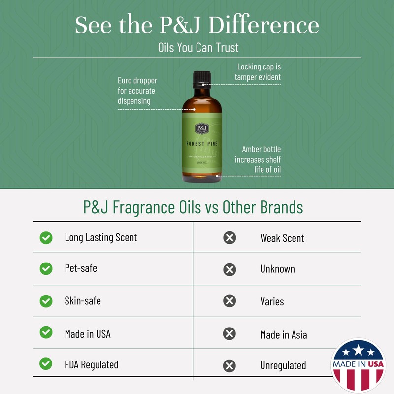 P&J Trading - Forest Pine Scented Oil 100ml - Fragrance