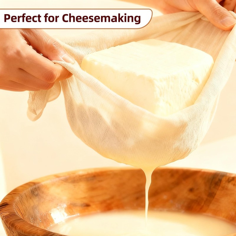 6-Pack Cheesecloth 20x20" Grade 100-100% Unbleached Cotton (Food-Grade), Fine Filtration