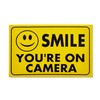 3 x CCTV Sign Yellow Smile You're on Camera High