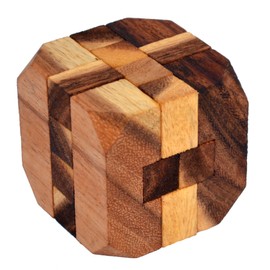 Diamond Cube Medium, 3D Wooden Puzzle, Puzzle Wood Puzzle, Interlock Puzzle, Puzzle Mind Fitness, IQ Puzzle, IQ Test, Cube Puzzle, 3 Burr Puzzle, Wooden Toy, Wooden Toy, Children's Puzzle