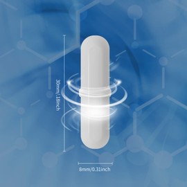 5 Pcs 30mm(1.18 inch) B PTFE Magnetic Stirrer Mixer Stir Bar,White Color,Laboratory Bar,Stir Plate Bar,Stir Bars…