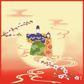 Hamamonyo Kofu (Furoshiki, 19.7 inches (50 cm), Uraraka Hinamatsuri