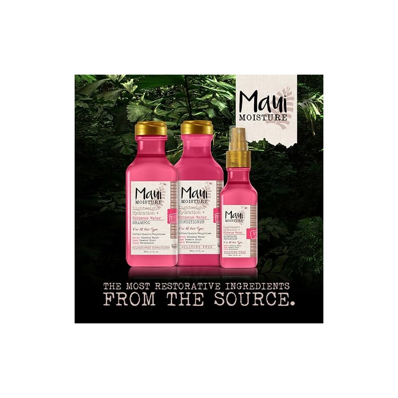 Maui Moisture - Champú Lightweight Hydration + Hibiscus Water, 13