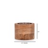 EDHAS Acacia Wood Decorative Urns Funeral Cremation Urn for Ashes