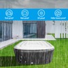 Tlswshsy 4.2Ft Inflatable Hot Tub Cover- Energy Saving Lid for