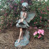 HomeStyles Emily Fairy 96001 Large Statue Bronze Patina, 17" H