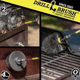 Accesorios Accesorios para Barbacoa - Parrilla - Kit de Limpieza Grill Cepillo con extensión eléctrica - Fumador - Gas Grill - Taladro Pincel - Grill Raspador - Óxido-Cepillo de Alambre