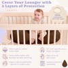 100% Waterproof Baby Lounger Cover - 2-Ply Organic Cotton Slipcovers