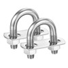 PATIKIL Round U-Bolts, 2 Pcs 1.06"(27mm) Inner Width 58mm Length