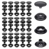 120 Pieces Metal Snap Fastener Kit, BetterJonny 15mm Brass Heavy