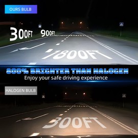 PCKXAZL For Nissan Pathfinder 2005 2006 2007 2008 2009 2010 2011 2012 Hi-Low Beam and Fog Light Bulbs,6000K White,800% Brighter Lightness,Plug and Play,60,000+ Hours Lifespan(Pack of 4)