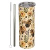 amepay Bee and Flower Stainless Steel Insulated Tumbler with Lid