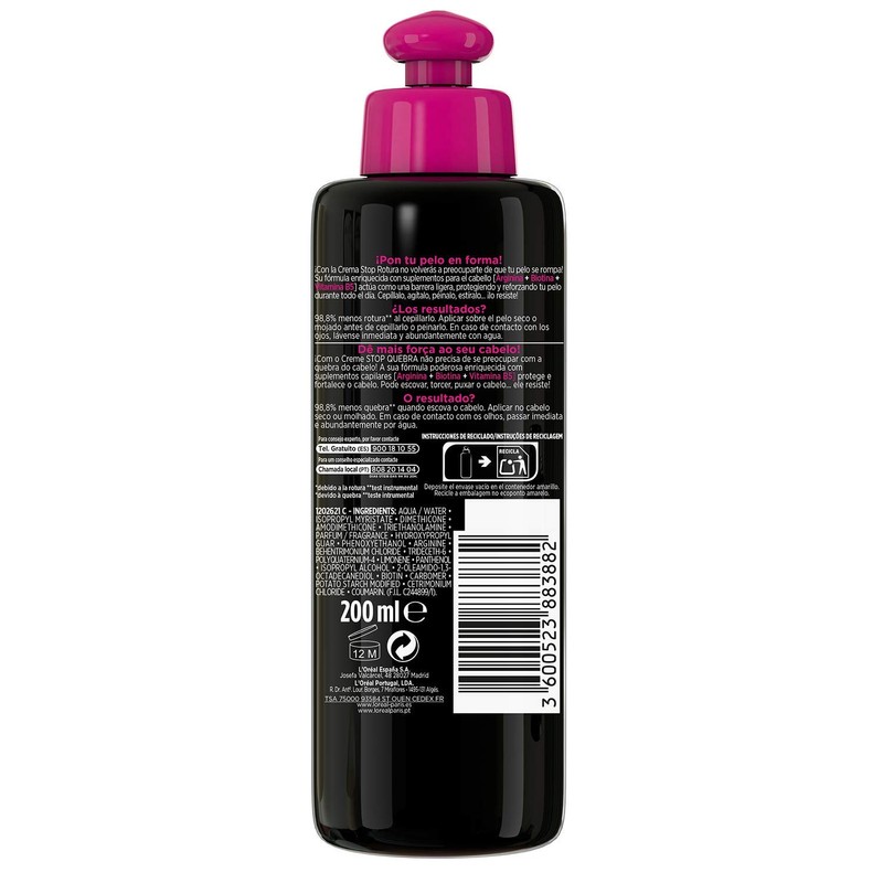 L'oréal Paris Elvive Full Resist Stop Rotura Crema Sin Aclarado