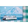 BEAUTIFUL POST CARD STATE FERRY MT.RAINIER PUGET SOUND WASHINGTON