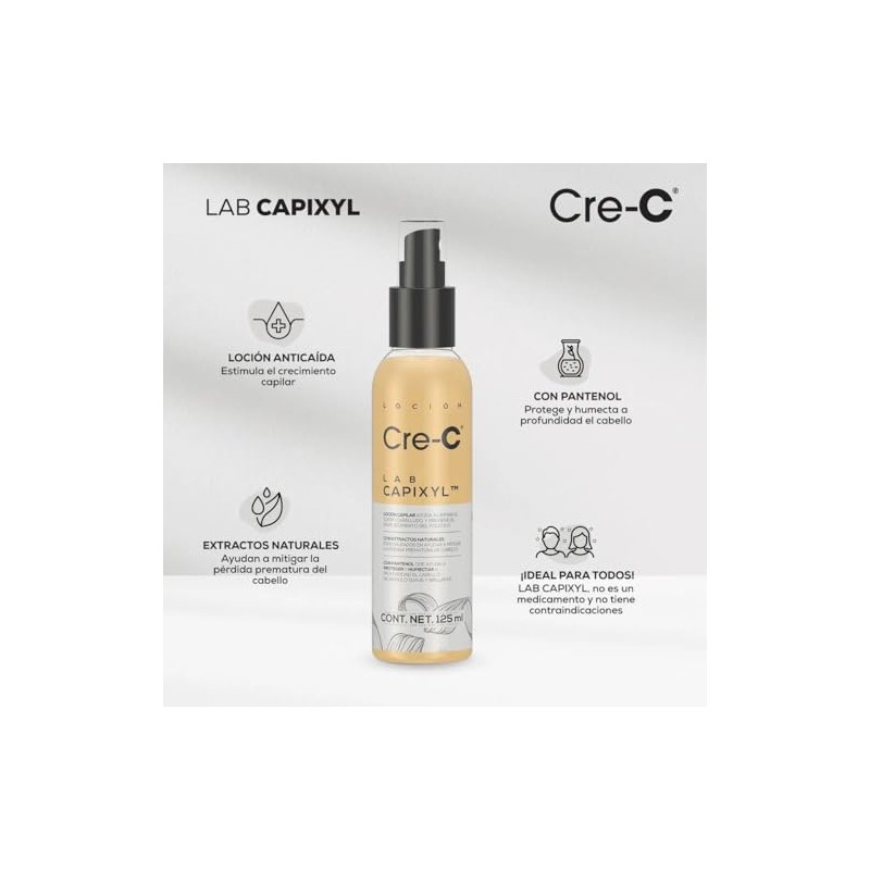Cre-C Loción Regeneradora Capilar Anticaida de Cabello Lab Capixyl De125