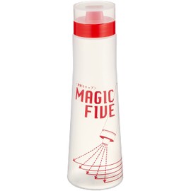 Endoshoji BDI403 Magic Five Condiment Container, Red, 10.1 fl oz (300 cc), Commercial Use, Dispenser