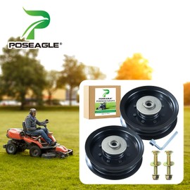 POSEAGLE 2 Pack 532196104 Husqvarna Idler Pulley Replaces Husqvarna 532196104 532197380 Husqvarna Idler Pulley 196104 197380 for Husqvarna RZ5424 Z254f YTH24v48 Z248f YTH2348 LGT2654 RZ4623 Lawn Decks