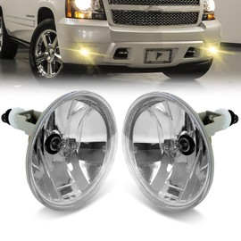2Pcs Fog Lights Compatible With 2007-2014 Chevy Suburban/Tahoe/Avalanche/Camaro/Yukon/Yukon XL, 2015-2016 Colorado, 2015-2017 Silverado/GMC Acadia/Sierra Fog Lamps w/Bulbs 1 Pair of Fog Lights