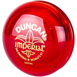 Duncan Toys Imperial Yo-Yo, Beginner Yo-Yo with String, Steel Axle and Plastic Body, Red