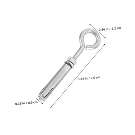 Ciieeo 2pcs Heavy Duty Eye Bolts Stainless Steel Expansion Screws for Wall Concrete Anchors Brick Anchors with Easy Installation for Secure Fastening