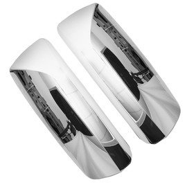 High Soar Chrome Door Mirror Covers for Volvo VNL Trucks 04-17, Driver & Passenger Side, Left & Right Side (A Pair)