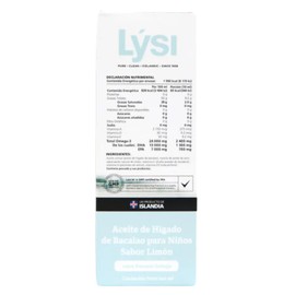 Aceite De Hígado De Bacalao Junior Lys By Gaero Shop | Sabor Limón | Omega-3 Vitaminas A, D Y E | 240ml