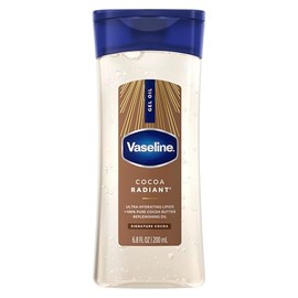 Vaseline - Aceite Corporal en Gel Cocoa Radiant (200 ml), Hidratación Profunda con Brillo Natural, Enriquecido con Cacao Puro