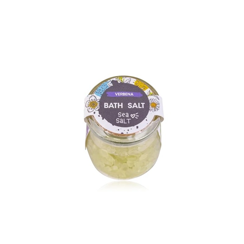 accentra Badesalz (Meersalz) MY BATH in Glas mit Korkverschluss, 125g,