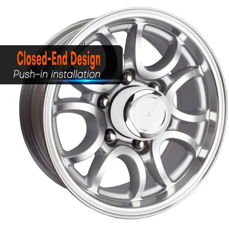 GTOWNWORKS 1PC Push Thru Car Wheel Center Cap 3.03in Center