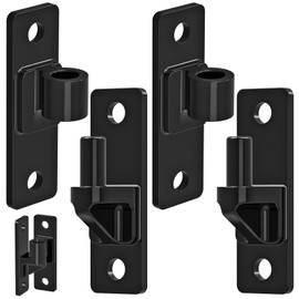 Heavy Duty Gate Hinges, 2Pack High Strength Steel with Electroplated Finish, 600LB Load Capacity, Thick 6mm Black Hinges for Farm Gates, Fences, Barns, Sheds & Outdoor Gates (4.9"x1.5")