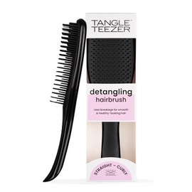 Tangle Teezer Ultimate Detangler Hair Brush - Midnight Black, for Wet & Dry Hair, Painless Detangling, Ergonomic Handle, Ideal for Conditioner Application, Eco-Friendly