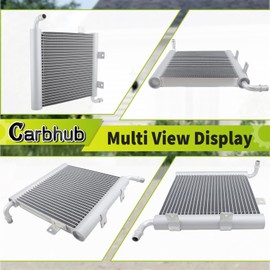 Carbhub Right Auxiliary Radiator Compatible with Land Rover Range Rover Velar 2018-2023 for Jaguar F-Pace 2017-2021 2.0L 5.0L Replace LR092120 T4A37970