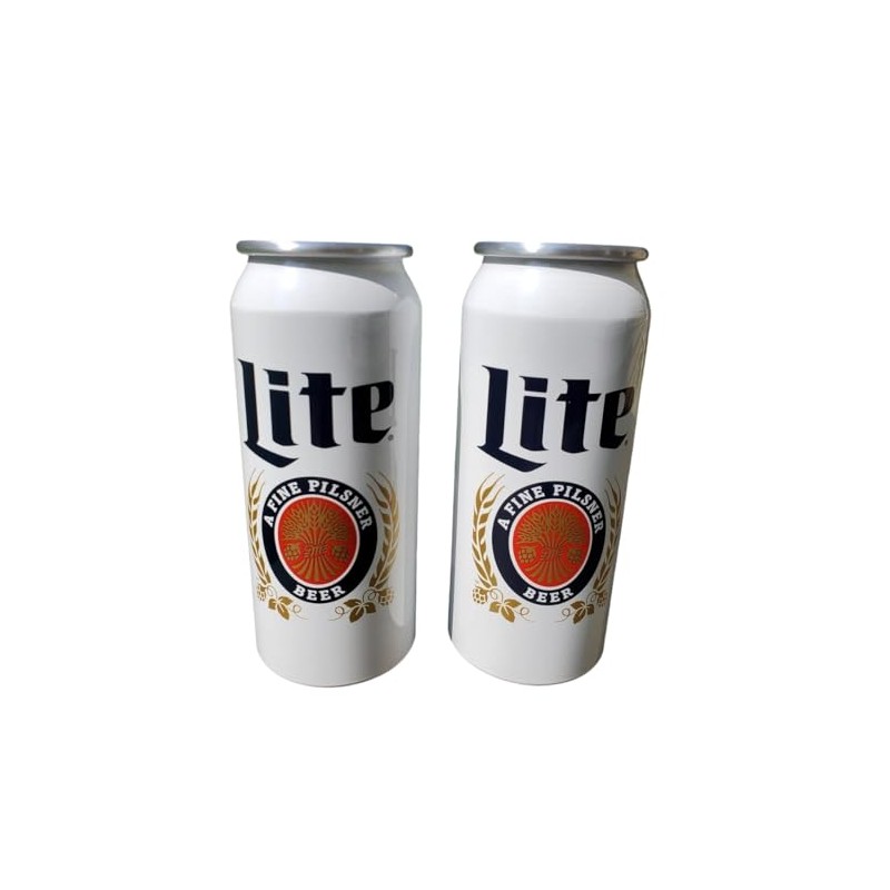 Miller Lite Signature Aluminum Can Cups - Set of 2