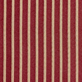 B616 Red Striped Jacquard Woven Upholstery Fabric by The Yard